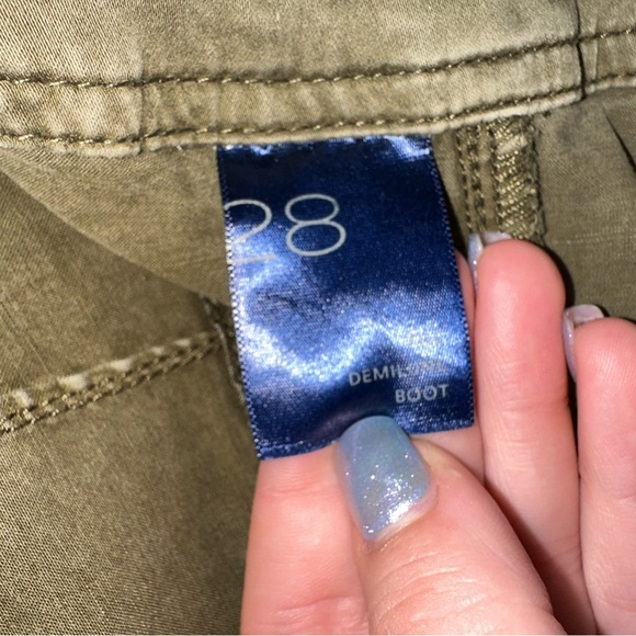 Pilcro the demilune boot Olive Boot Cut Pants 28 Anthropologie - Picture 11 of 12